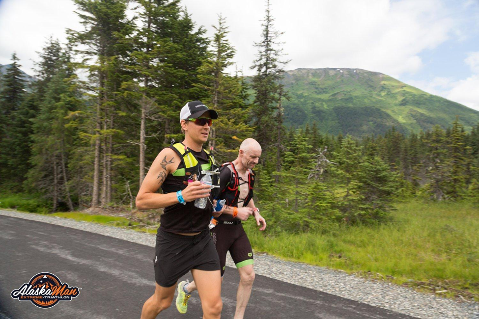 Amazing support from this guy, driving me on when it was starting to bite.